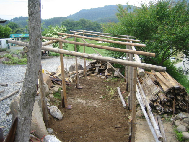 丸太用足場台 ホンコー 足場台